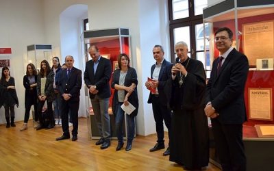 Invitație la expoziția „Clujenii și Marea Unire” unde se află expus și albumul Unirii al Episcopului Iuliu Hossu