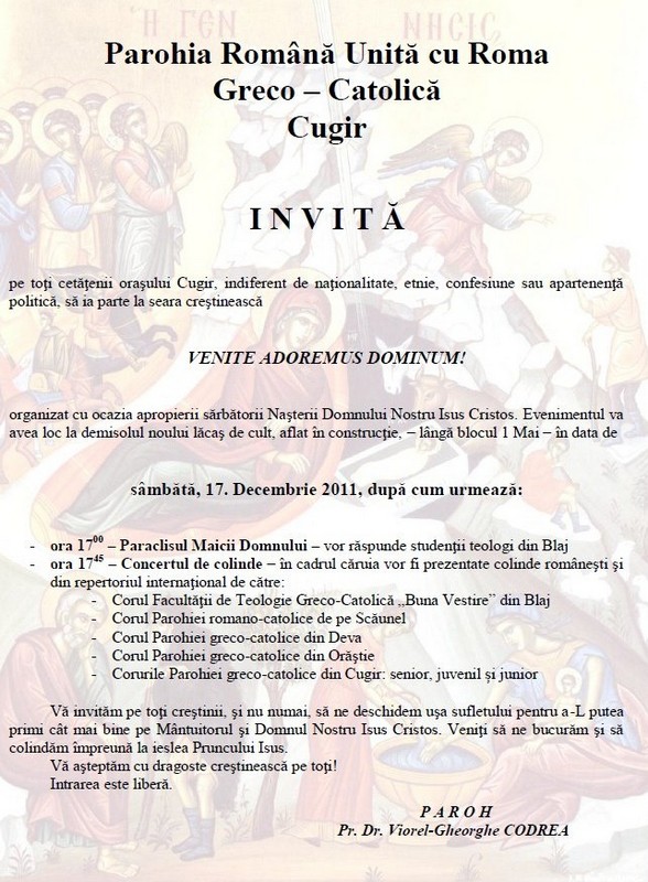 concert colinde Cugir 2011