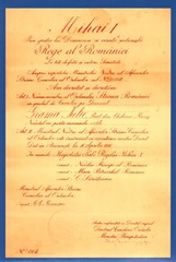 DIPLOMA REGE MIHAI I