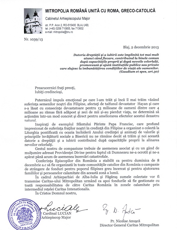 Circulara 2 Decemrie 2013 Blaj