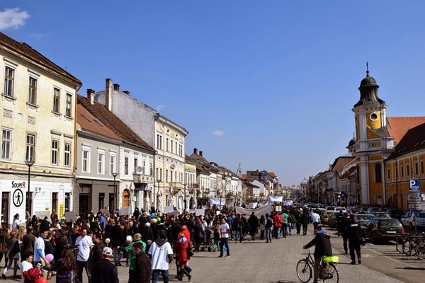 Marşul pentru Viaţă pe B-dul Eroilor, Cluj-Napoca